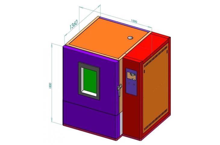 large capacity high temperature test chamber